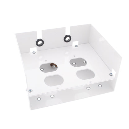Cooper 5591 White 4-Outlet Recessed AC Accessry Box for 5576-E18 E36 Enclosures