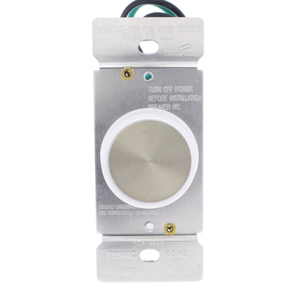 Cooper 6008W 1.5A White Single Pole Rotary 3-Speed Ceiling Fan Control On/Off