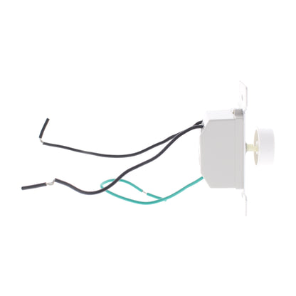 Cooper 6008W 1.5A White Single Pole Rotary 3-Speed Ceiling Fan Control On/Off
