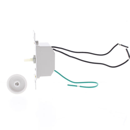 Cooper 6008W 1.5A White Single Pole Rotary 3-Speed Ceiling Fan Control On/Off