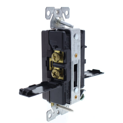 Cooper Brown Commercial Decorator Receptacle Duplex Outlet NEMA 5-15R 15A 6242B