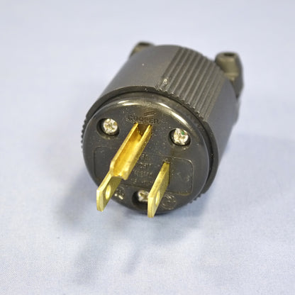 Cooper Studio All-Black Industrial Straight Blade Plug Nema 5-15P 15A 6266BLK