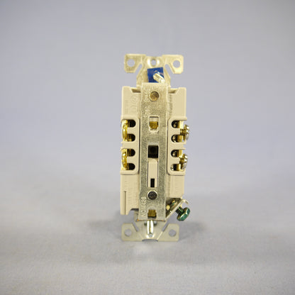 Cooper Ivory Commercial Decorator Receptacle Duplex Outlet 5-20R 20A 6352V-BU