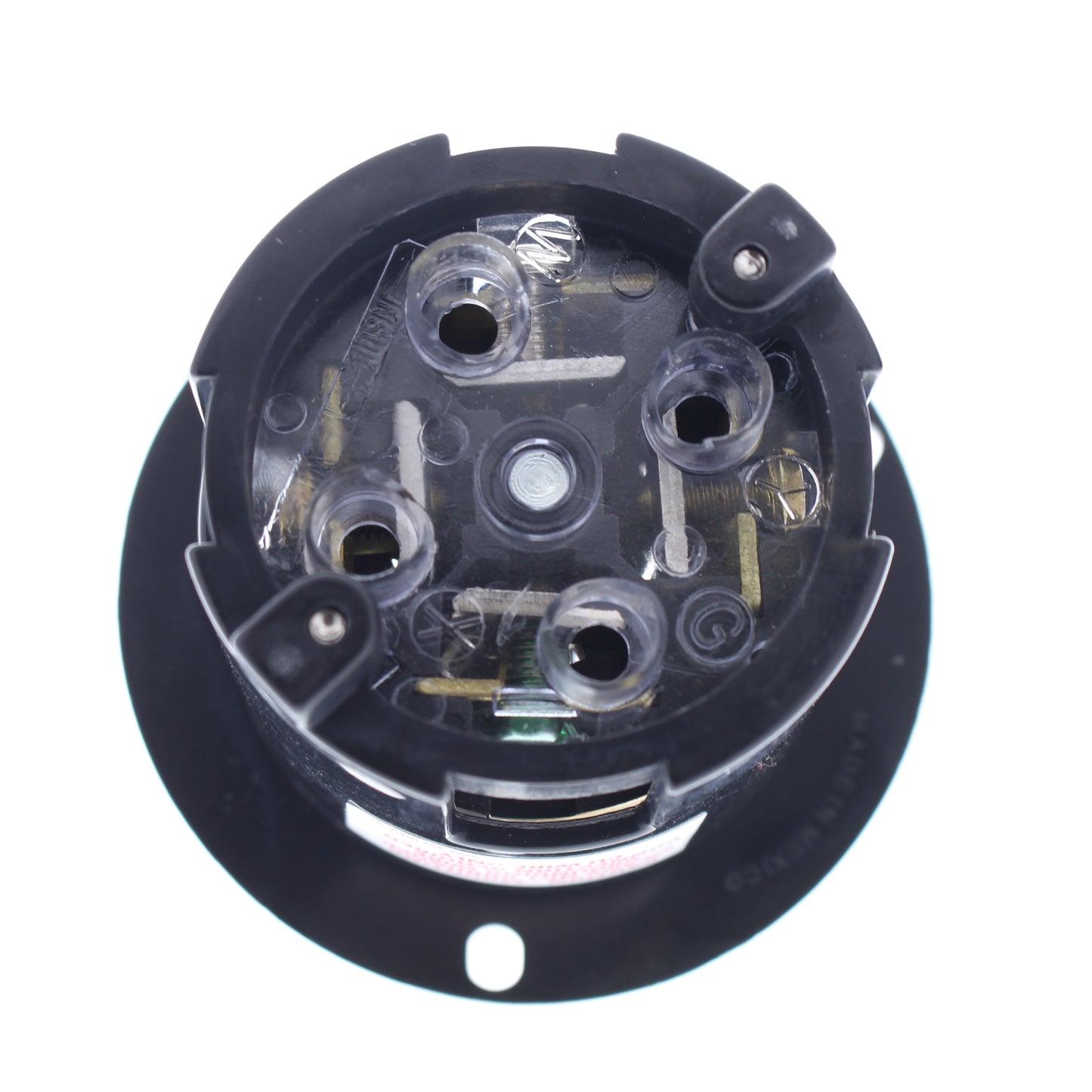 Cooper Black Twist Turn Locking Flanged Inlet L14-20P 20A 125/250V 3P4W 6405BK