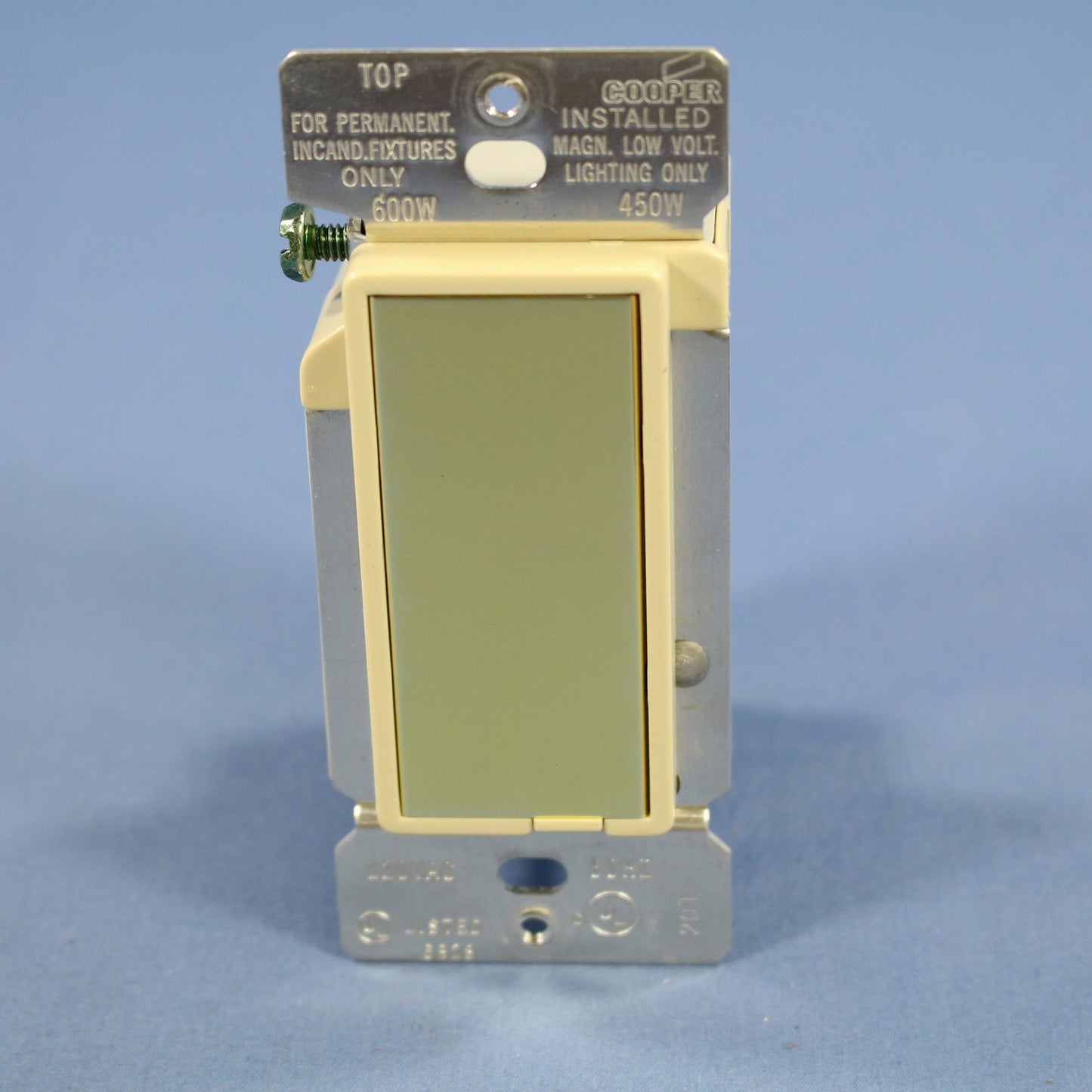 Cooper 6460V-K-C Ivory 3-Way 4-Way Decorator Touch Pad Master Dimmer Switch 600W