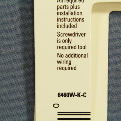 Cooper 6460W-K-C White 3-Way 4-Way Decorator Touch Pad Master Dimmer Switch 600W