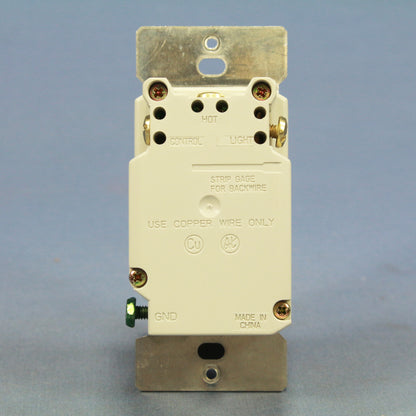 Cooper 6460W-K-C White 3-Way 4-Way Decorator Touch Pad Master Dimmer Switch 600W