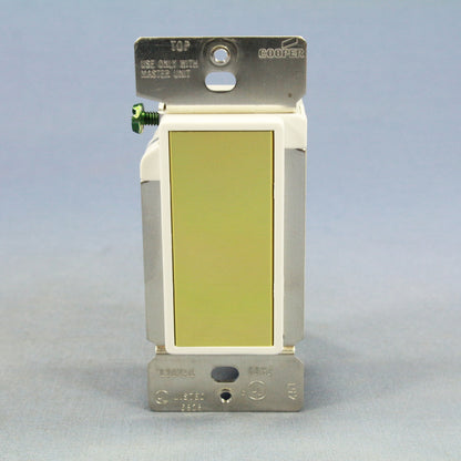 Cooper 6461W-K-C White Decorator 3-Way 4-Way Touch Pad Remote Dimmer Switch 600W