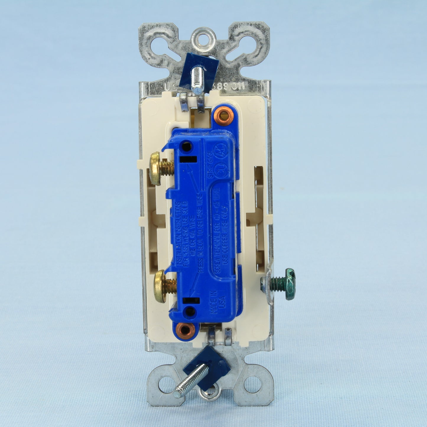 Cooper Light Almond On/Off Single Pole Decorator Rocker Light Switch 15A 6501LA