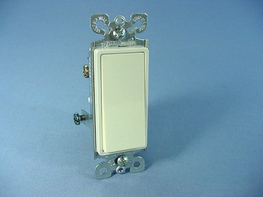 Cooper 6503LA Light Almond 3-Way Decorator Rocker Wall Light Switch 15A 120V