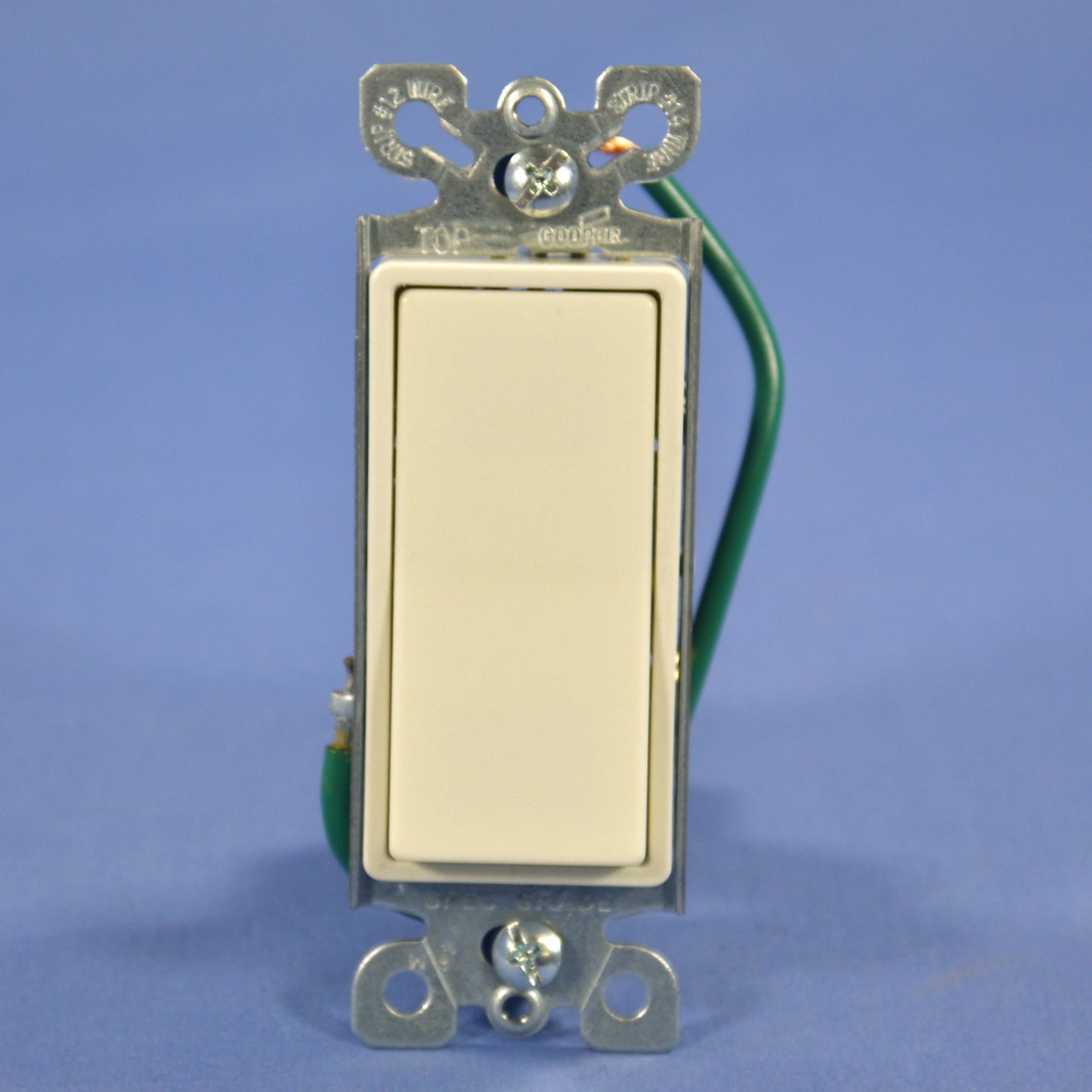Cooper Lt Almond Residential 4-Way Decorator Rocker Light Switch 15A 120V 6504LA