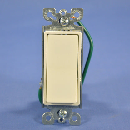 Cooper Lt Almond Residential 4-Way Decorator Rocker Light Switch 15A 120V 6504LA