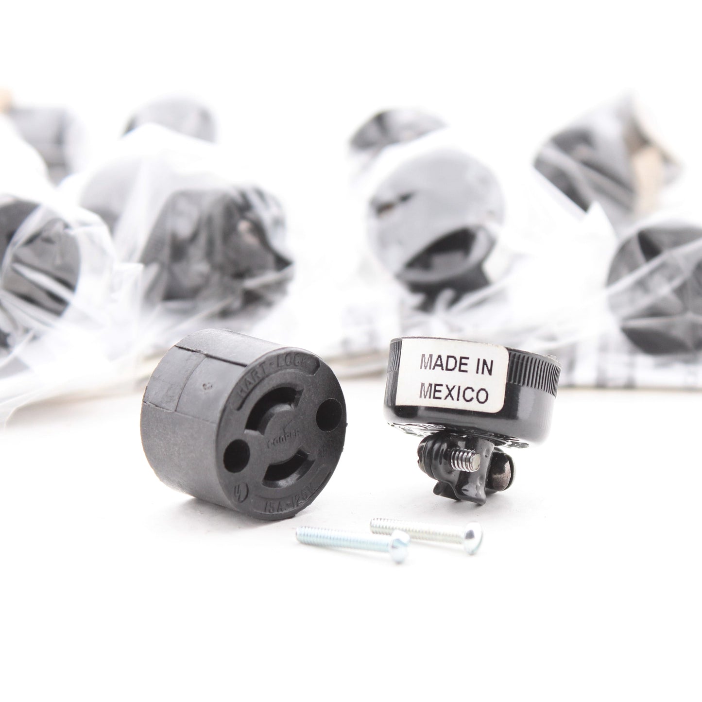 Cooper Hart-Lock 7464N 15A Midget Twist Locking Connector Plugs NEMA ML1 10pcs