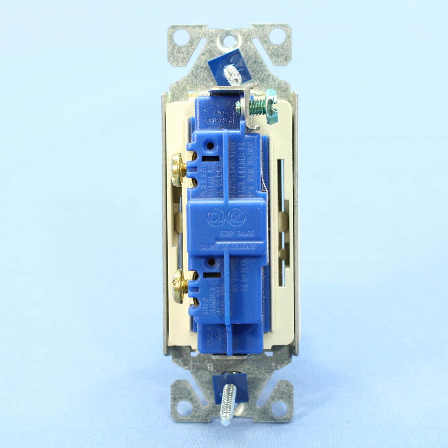Cooper Light Almond Decorator Rocker Light Switch 15A Single Pole Bulk 7501LA