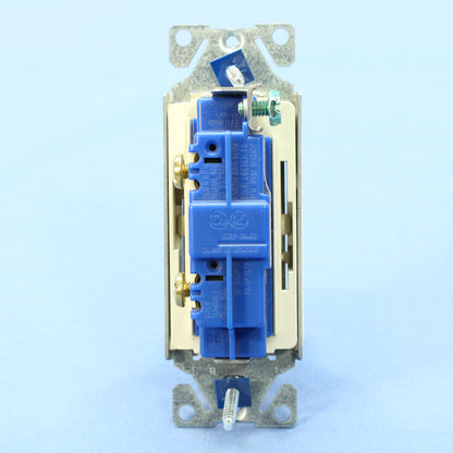 Cooper Light Almond Decorator Rocker Light Switch 15A Single Pole Bulk 7501LA
