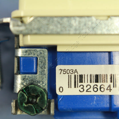 Cooper 7503A Almond Residential 3-Way Decorator Rocker Light Switch Control 15A