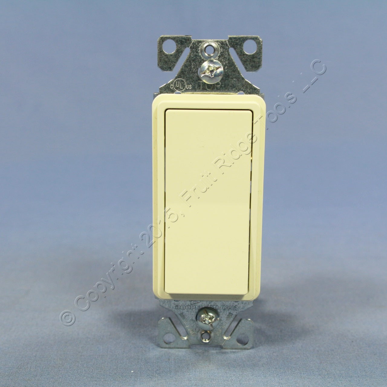 Cooper 7503A Almond Residential 3-Way Decorator Rocker Light Switch Control 15A
