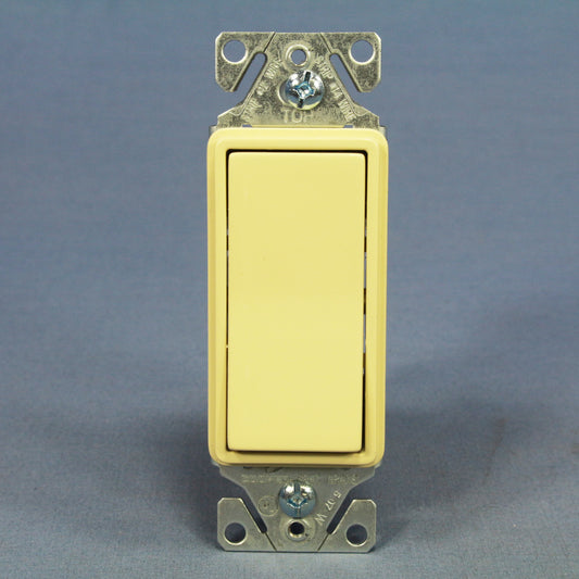 Cooper 3-Way Ivory Residential Decorator Rocker Wall Light Switch 15A 7503V 10pc