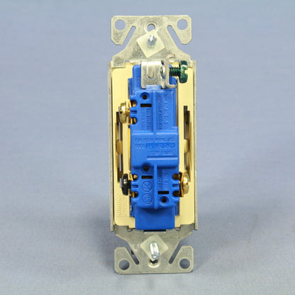 Cooper 3-Way Ivory Residential Decorator Rocker Wall Light Switch 15A 7503V 10pc
