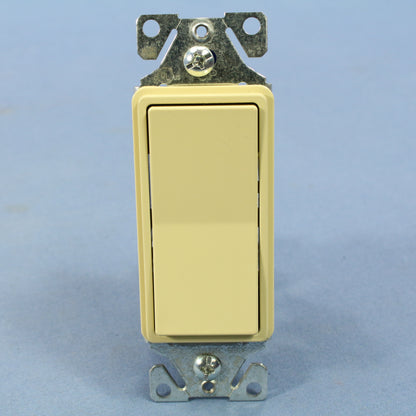 Cooper Scratched Ivory 3-Way Decorator Rocker Wall Light Switch 15A Bulk 7503V