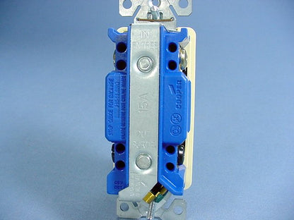 Cooper 4-Way Ivory Residential Decorator Rocker Light Switch Control 15A 7504V