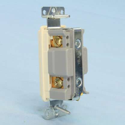 Cooper 7601-347A Almond Commercial Decorator Single Pole Rocker Switch 15A 347V