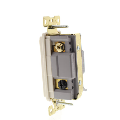 Cooper 7633LA Light Almond Lighted Decorator 3-Way Rocker Wall Light Switch 20A