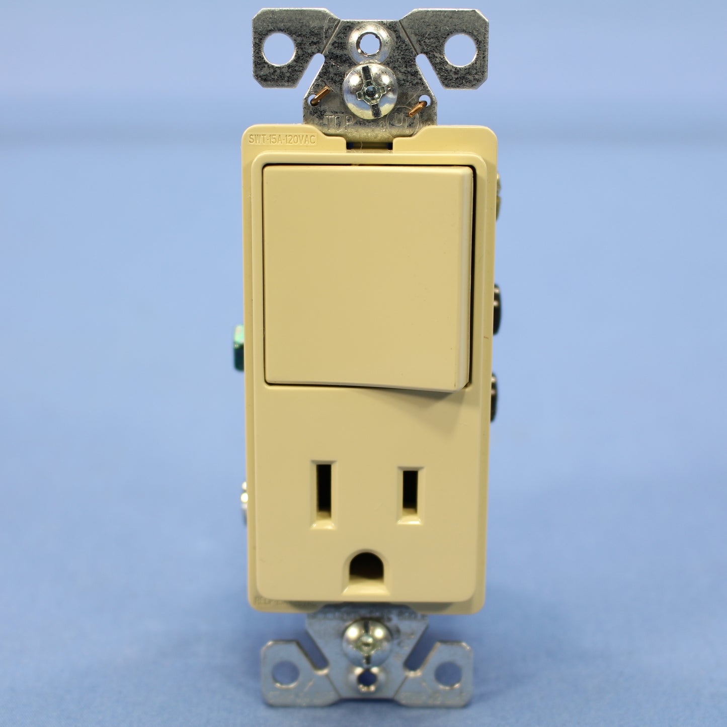 Cooper Ivory Single Pole Decorator Rocker Wall Light Switch Receptacle 15A 7730V