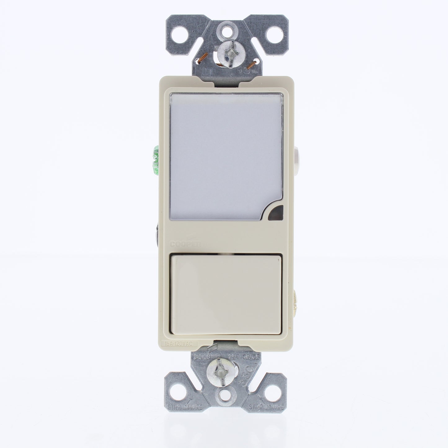 Cooper 7738LA-K-L Light Almond LED Single Pole Switch w/ Dimmable 1W Nightlight