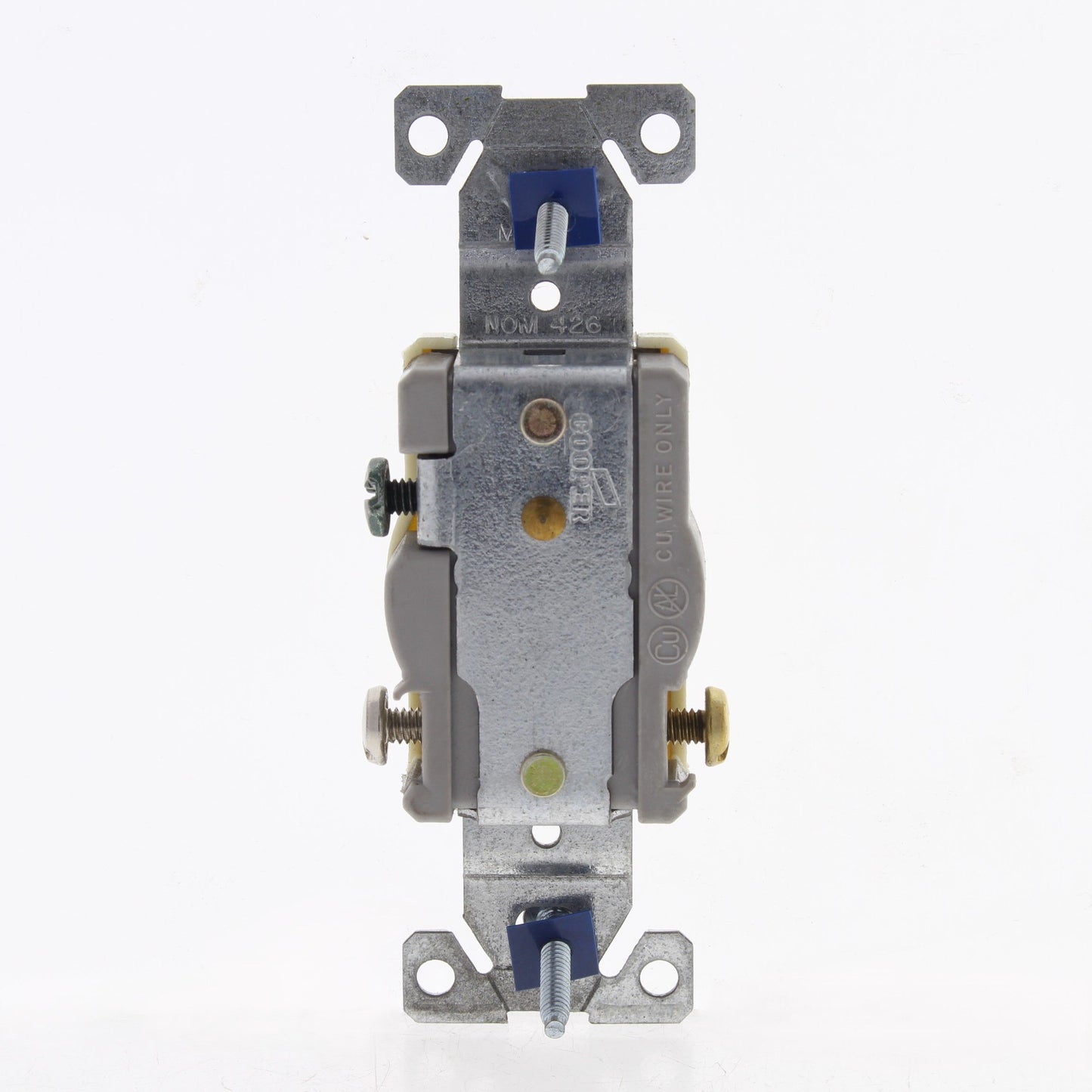 Cooper 817A Almond Commercial Single Outlet Straight Blade Receptacle 5-15R 15A