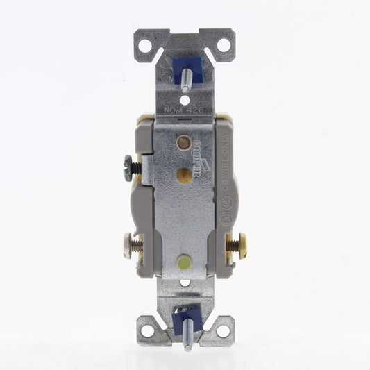 Cooper 817A Almond Commercial Single Outlet Straight Blade Receptacle 5-15R 15A