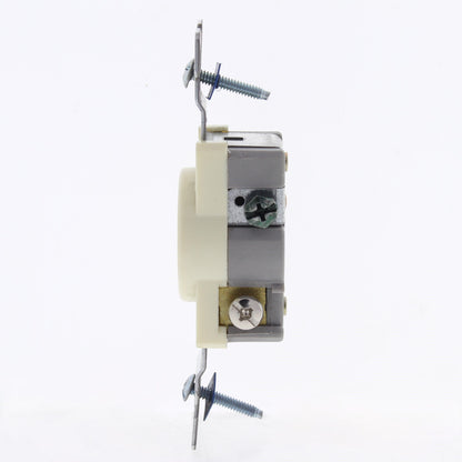 Cooper 817A Almond Commercial Single Outlet Straight Blade Receptacle 5-15R 15A