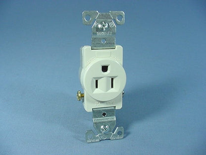 Cooper 817LA Lt Almond 15A Single Outlet Straight Blade Receptacle Commercial