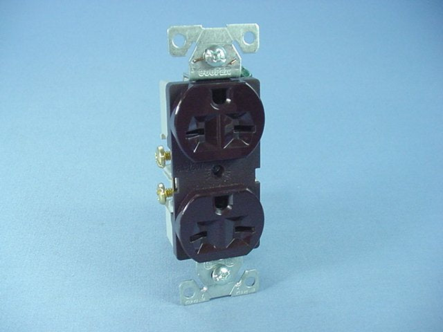 Cooper Brown Commercial Duplex Receptacle Outlet Nema 6-15R 15A 250V 826B