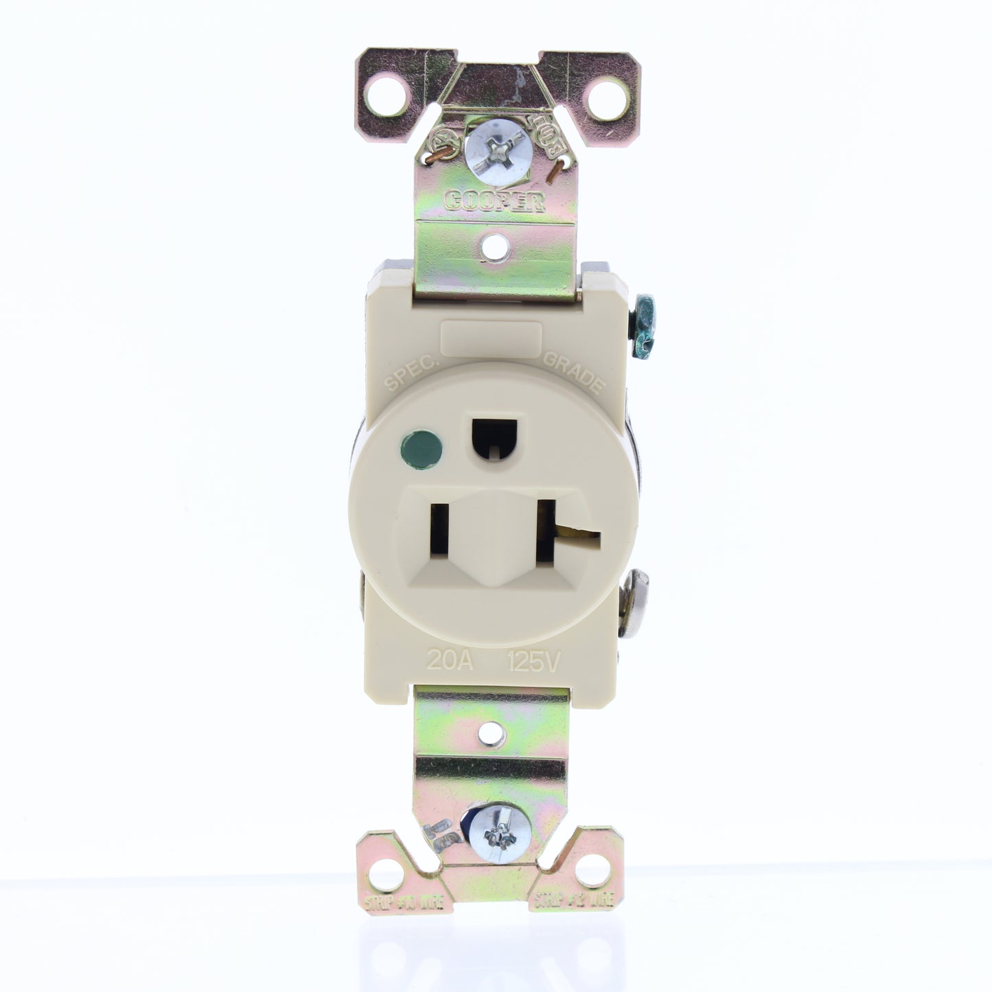 Cooper Ivory Hospital Straight Blade Single Receptacle Outlet 5-20R 20A 8310V