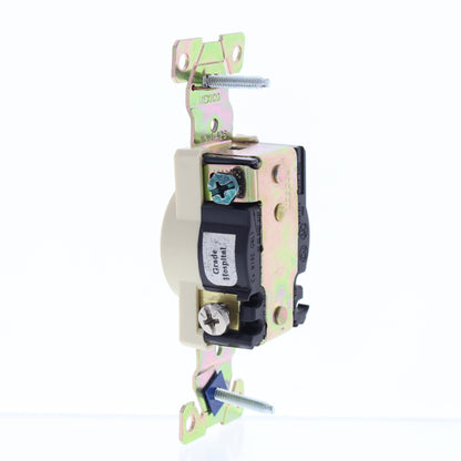 Cooper Ivory Hospital Straight Blade Single Receptacle Outlet 5-20R 20A 8310V