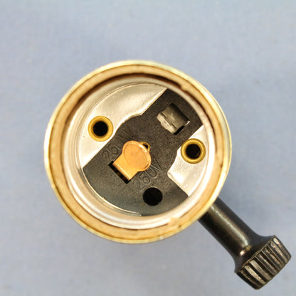 Cooper 925ABD 3-Way Turn Knob Light Socket Brass Lampholder 1/8" IPS