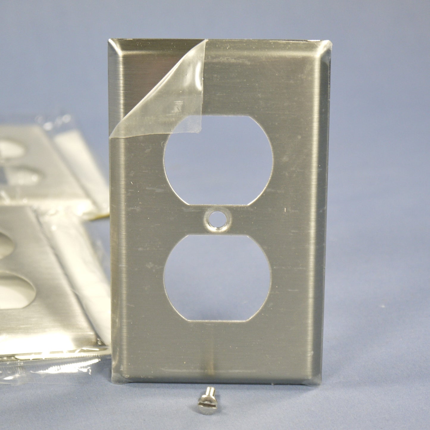 10 Cooper Stainless Steel 1-Gang Receptacle Duplex Outlet Cover Wallplates 93101