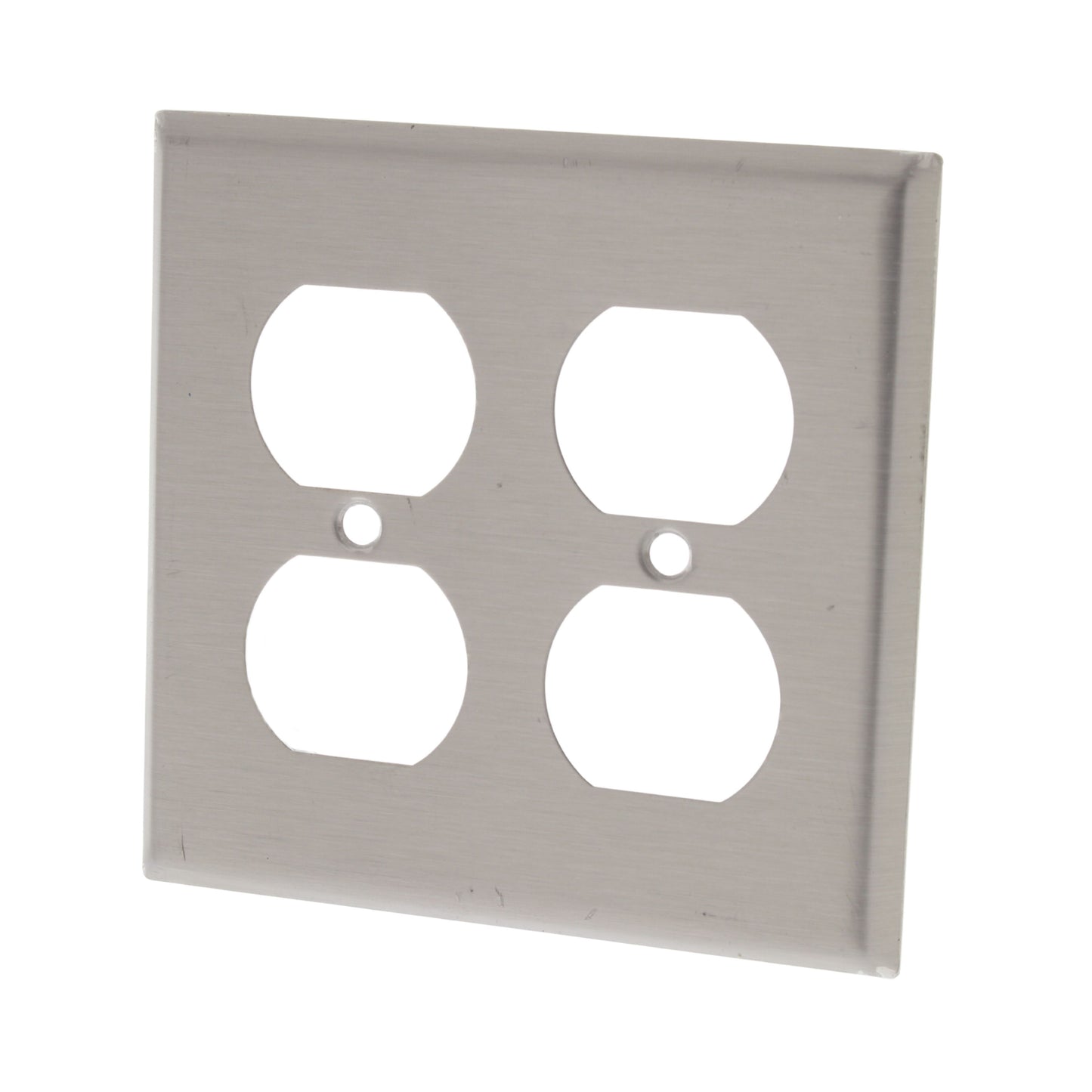 Cooper 93102 Stainless Steel Duplex Receptacle 2-Gang Wallplate Outlet Cover