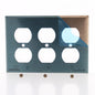 Cooper 93103CU Copper 3-Gang Duplex Outlet CuVerro Antimicrobial Wallplate Cover
