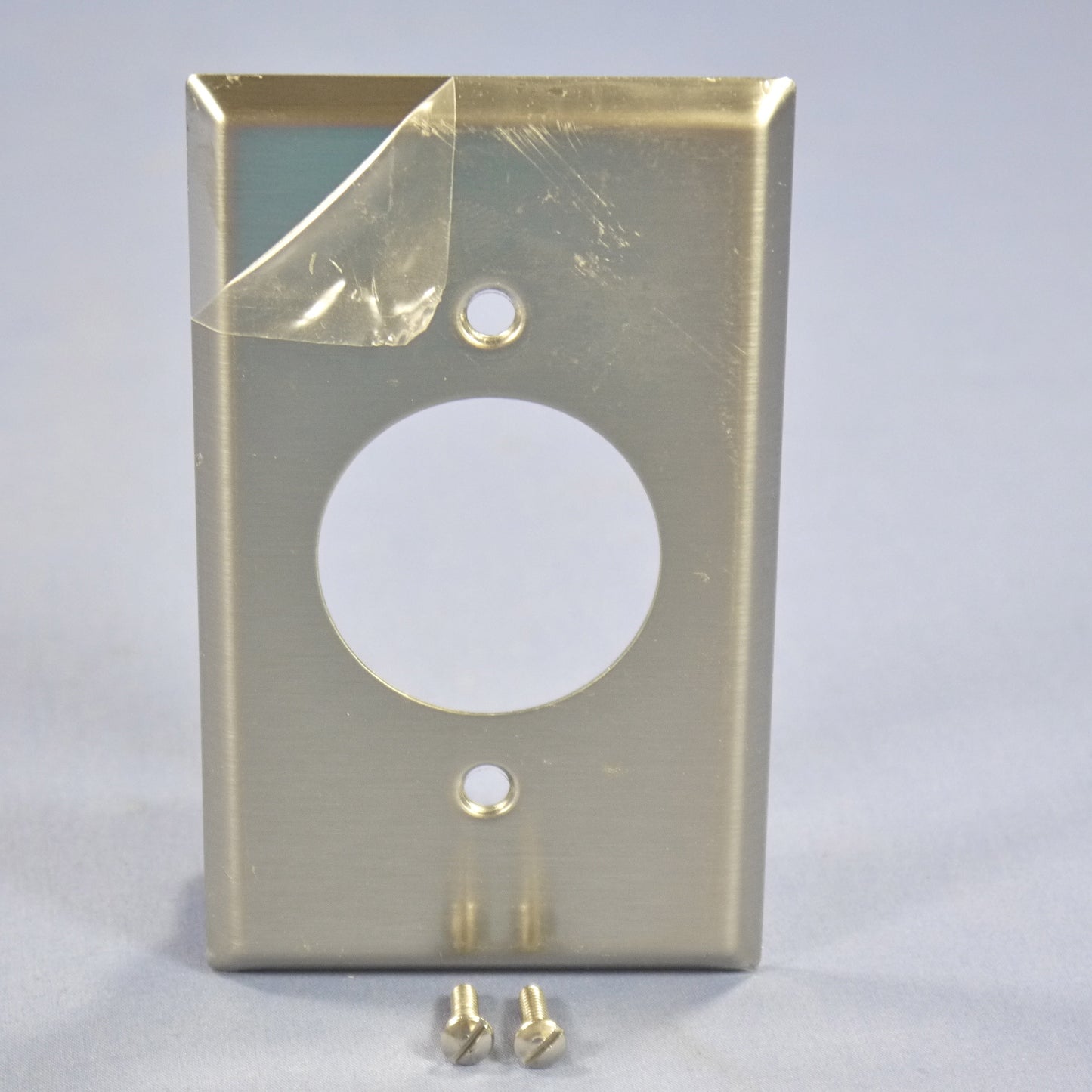 Cooper 93111 Stainless Steel 1-Gang 1.60" Receptacle Wallplate Outlet Cover