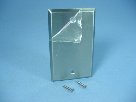 Cooper 1-Gang Type 302 Non-Magnetic Stainless Steel Blank Cover Wall Plate 93151