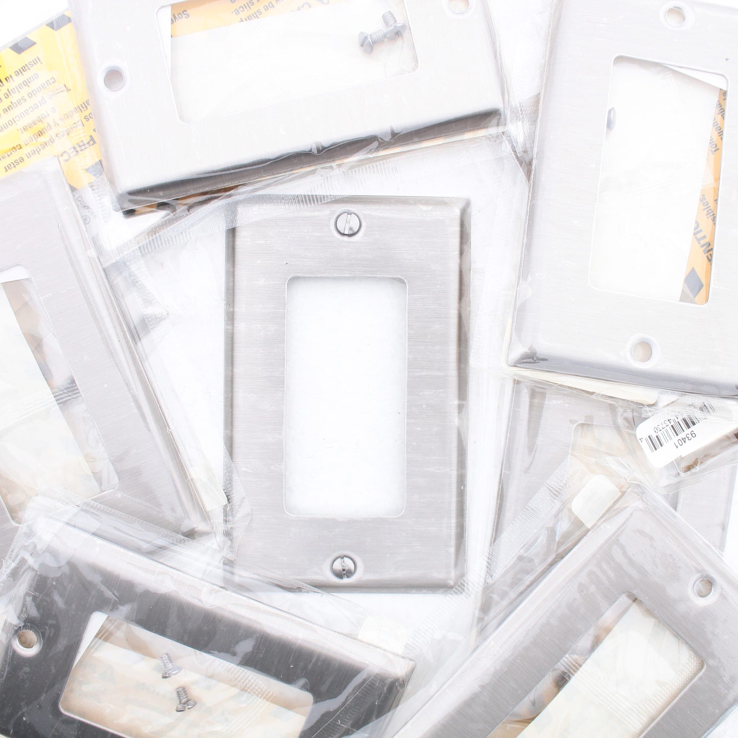 Cooper 93401 Non-Magnetic Stainless Steel GFCI Decorator Wallplate Covers 10pcs