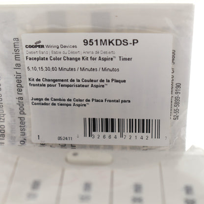 Cooper Aspire Desert Sand Color Change Kit For 5, 10, 15, 30, 60 Minutes Timer