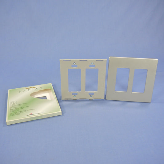 Cooper 9522SG Silver Granite 2-Gang Unbreakable Decorator Nylon Wallplate Cover
