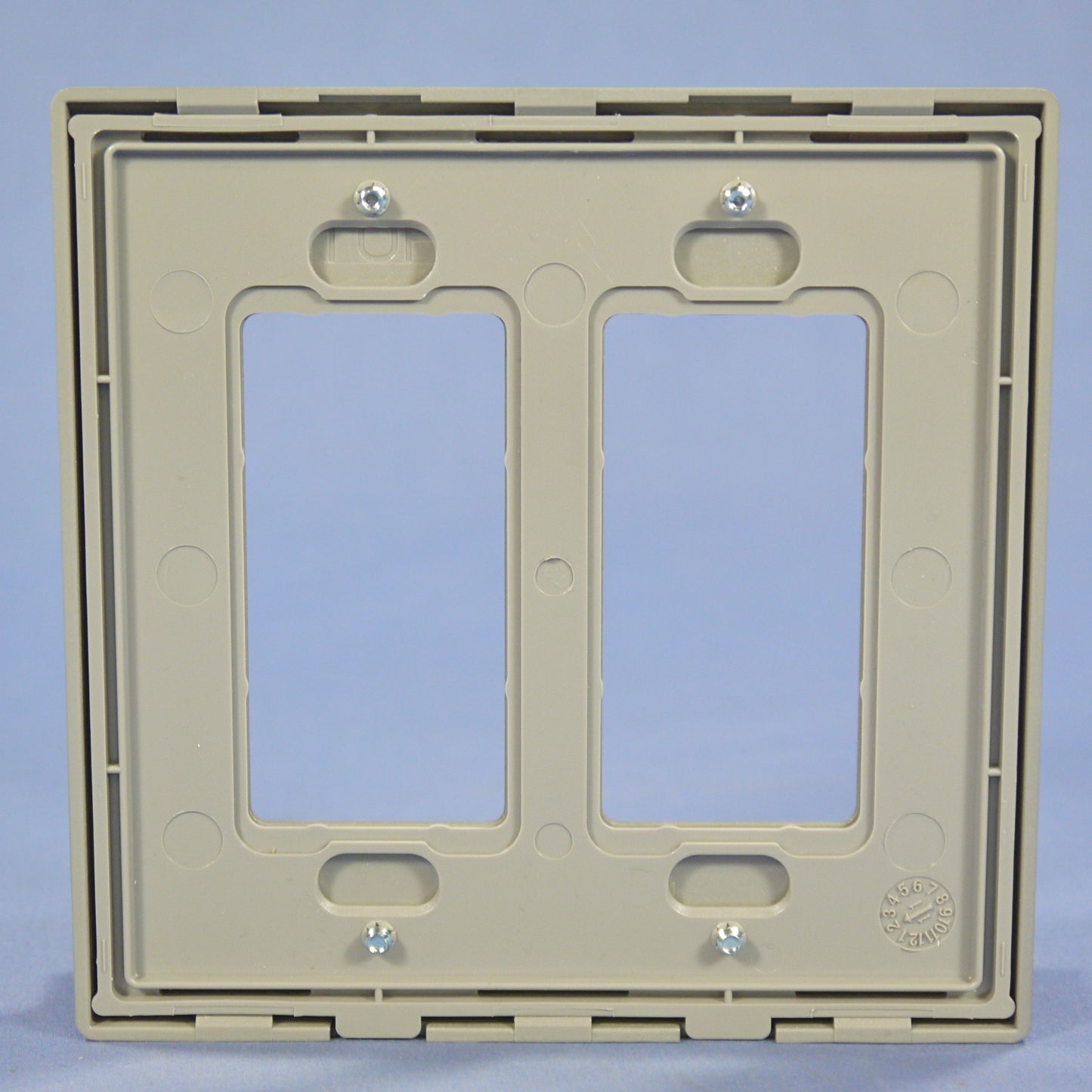 Cooper 9522SG Silver Granite 2-Gang Unbreakable Decorator Nylon Wallplate Cover