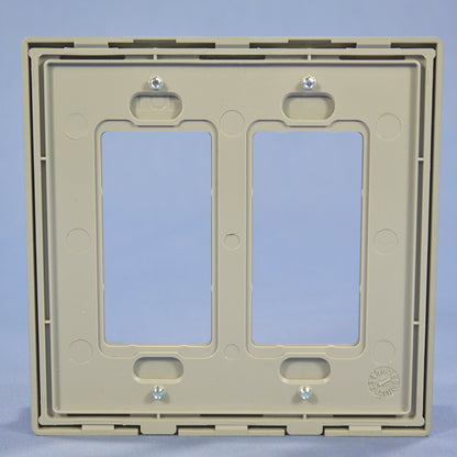 Cooper 9522SG Silver Granite 2-Gang Unbreakable Decorator Nylon Wallplate Cover