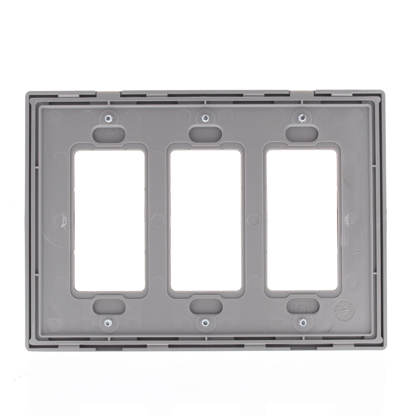 Cooper 9523SG Silver Granite 3-Gang Decorator Unbreakable Nylon Wallplate Cover