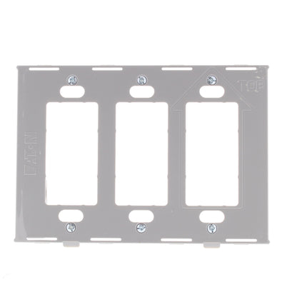 Cooper 9523SG Silver Granite 3-Gang Decorator Unbreakable Nylon Wallplate Cover