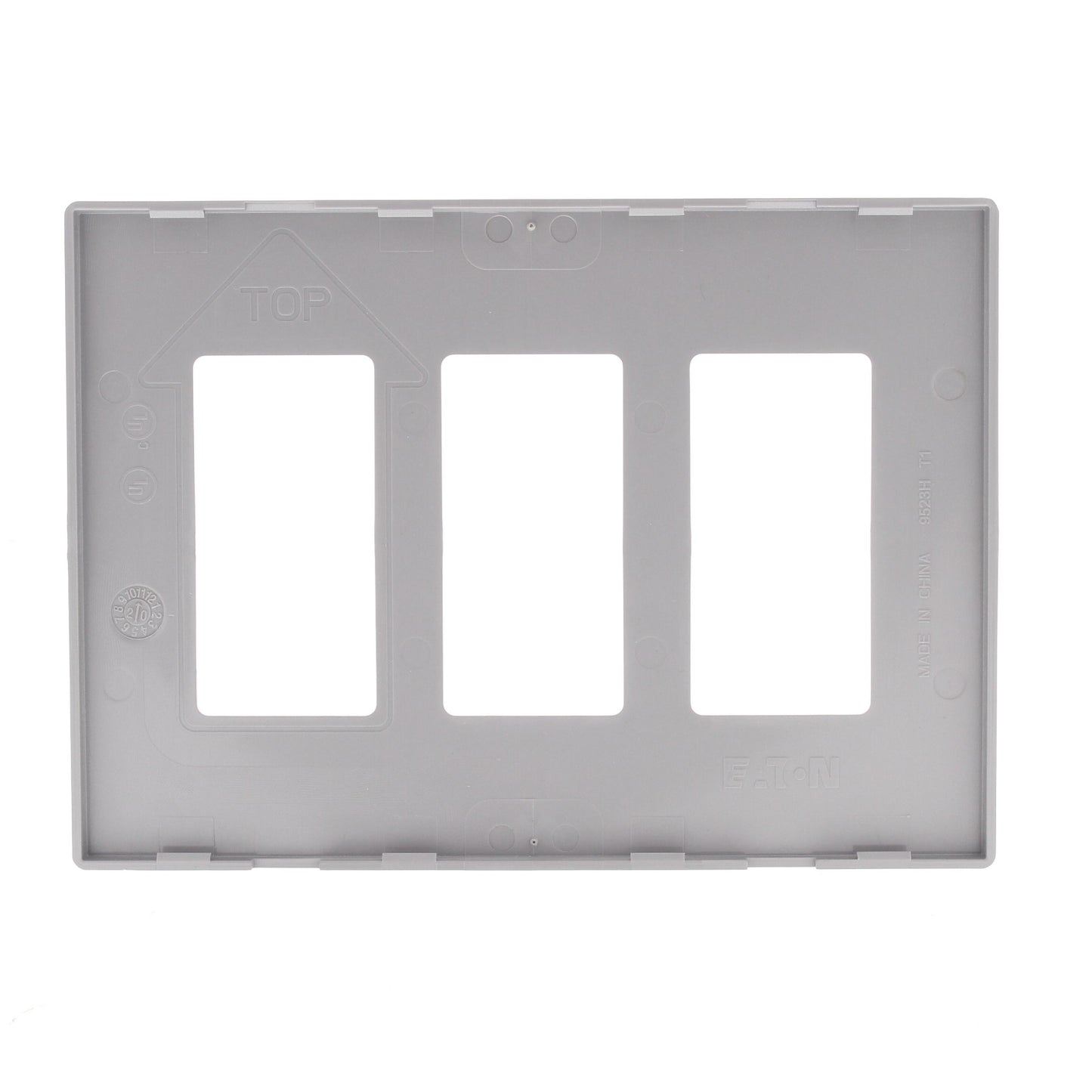 Cooper 9523SG Silver Granite 3-Gang Decorator Unbreakable Nylon Wallplate Cover